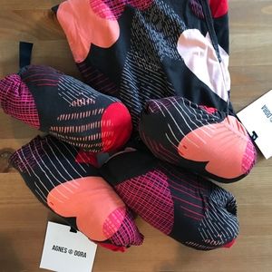 A & D Valentine's leggings mulit HEARTS